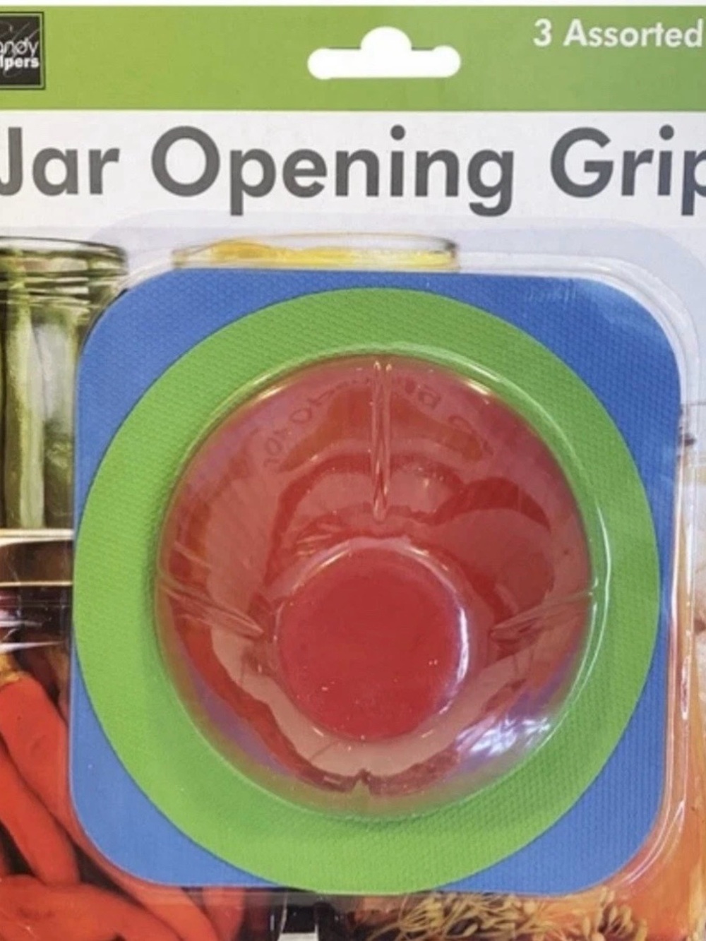Jar Opening Grip - Red, Green, Blue
